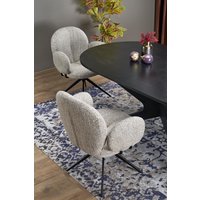 Кухонный стол Halmar Sandro 180-240/100/76 (черный/черный)