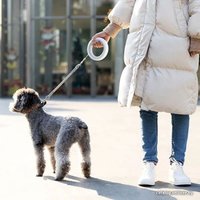 Поводок-рулетка Moestar UFO 2 Plus (3 м, белый) в Солигорске