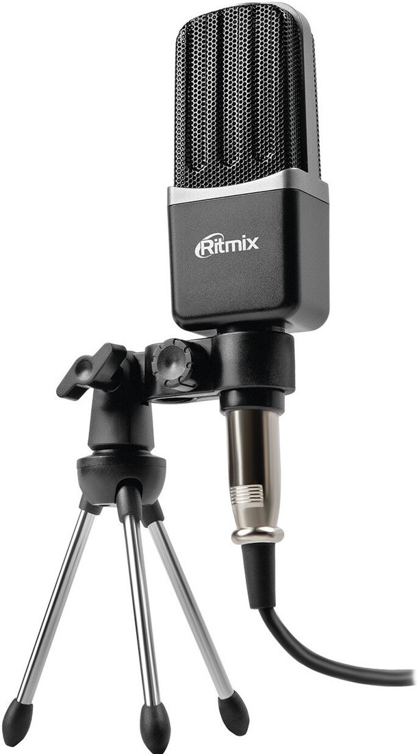 Проводной микрофон Ritmix RDM-123 (черный)