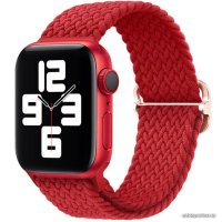 Ремешок Rumi Wick из плетеного нейлона для Apple Watch 42/44/45mm (красный)