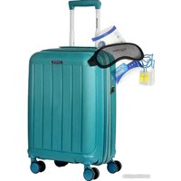 Чемодан-спиннер Mironpan 11197-2 55 см (бирюзовый)