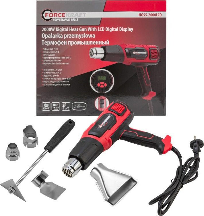

Промышленный фен ForceKraft FK-HG55-2000LCD
