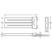 Люминесцентная лампа Osram Dulux F 2G10 24 Вт 4000 К