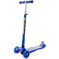 Двухколесный детский самокат Полесье Со складной ручкой 0072C-V1(С) (синий)
