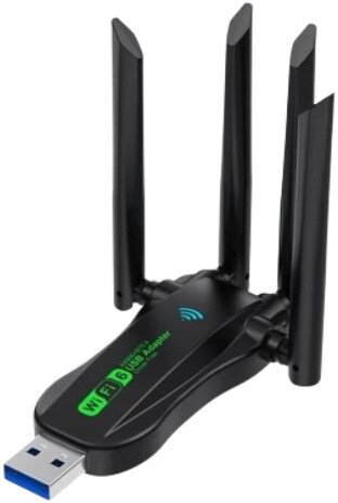 

Wi-Fi/Bluetooth адаптер USBTOP USB3.0 Wi-Fi6 + Bluetooth 5.4 559397