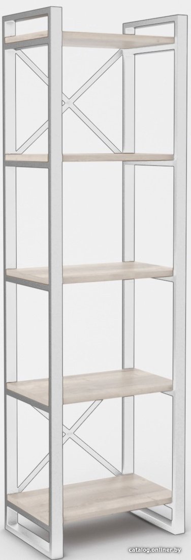 

Стеллаж Hype Mebel Стандарт 80x200 (белый/древесина белая)