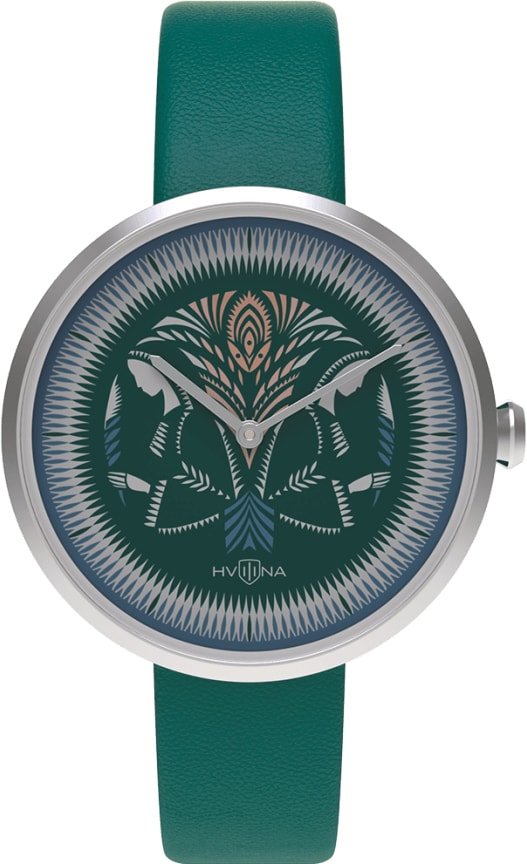 

Наручные часы HVILINA Vycinanka Paparac-kvietka (Fern Flower Silver)