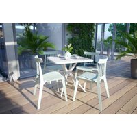 Обеденная группа Sheffilton SHT-DS195 (белый/пастельно-зеленый)