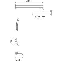 Душевая система  Shevanik S4035G