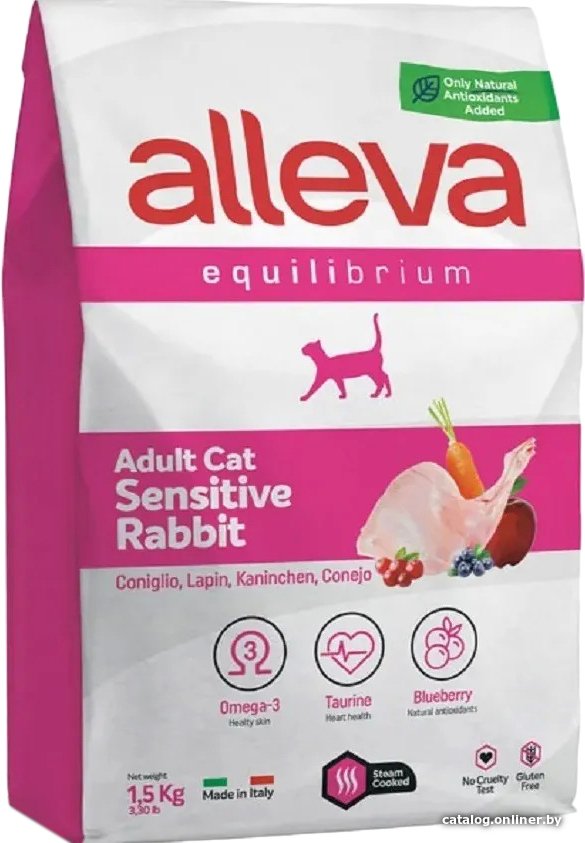 Сухой корм для кошек Alleva Equilibrium Sensitive Rabbit (Кролик) 1.5 кг