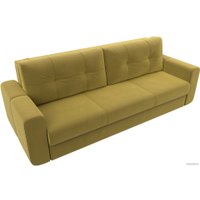 Диван Лига диванов Лига-031 121263 (микровельвет желтый)