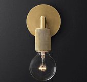 Rh utilitaire single sconce brass 44.551 123285-22