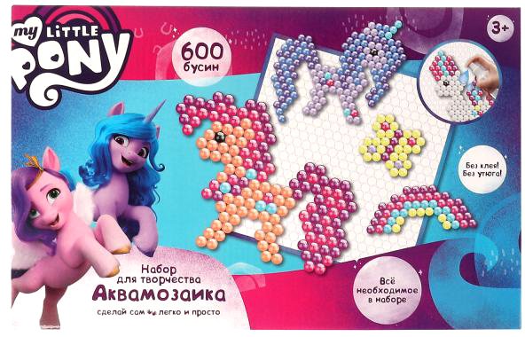 

Набор для создания поделок/игрушек MultiArt Аквамозаика Мой маленький пони AB600-MLP1
