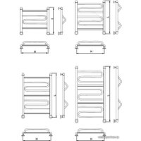 Полотенцесушитель Luxon FW 80x40