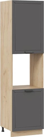 

Шкаф напольный Трия Лорас 1ПВ6 с двумя дверями (дуб крафт золотой/холст вулкан)