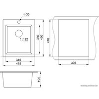 Кухонная мойка Granula 4201 (арктик)