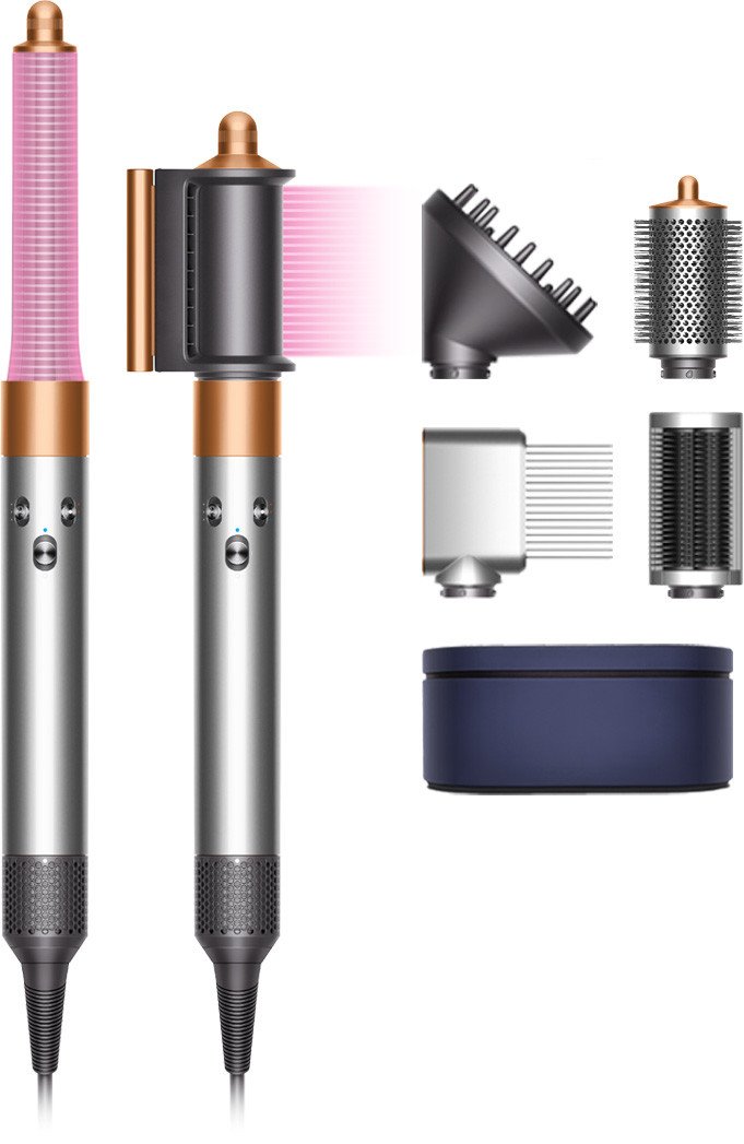 

Фен-стайлер Dyson HS05 Airwrap Complete Long 453660-01 (с переходником на евровилку, никель/медный)