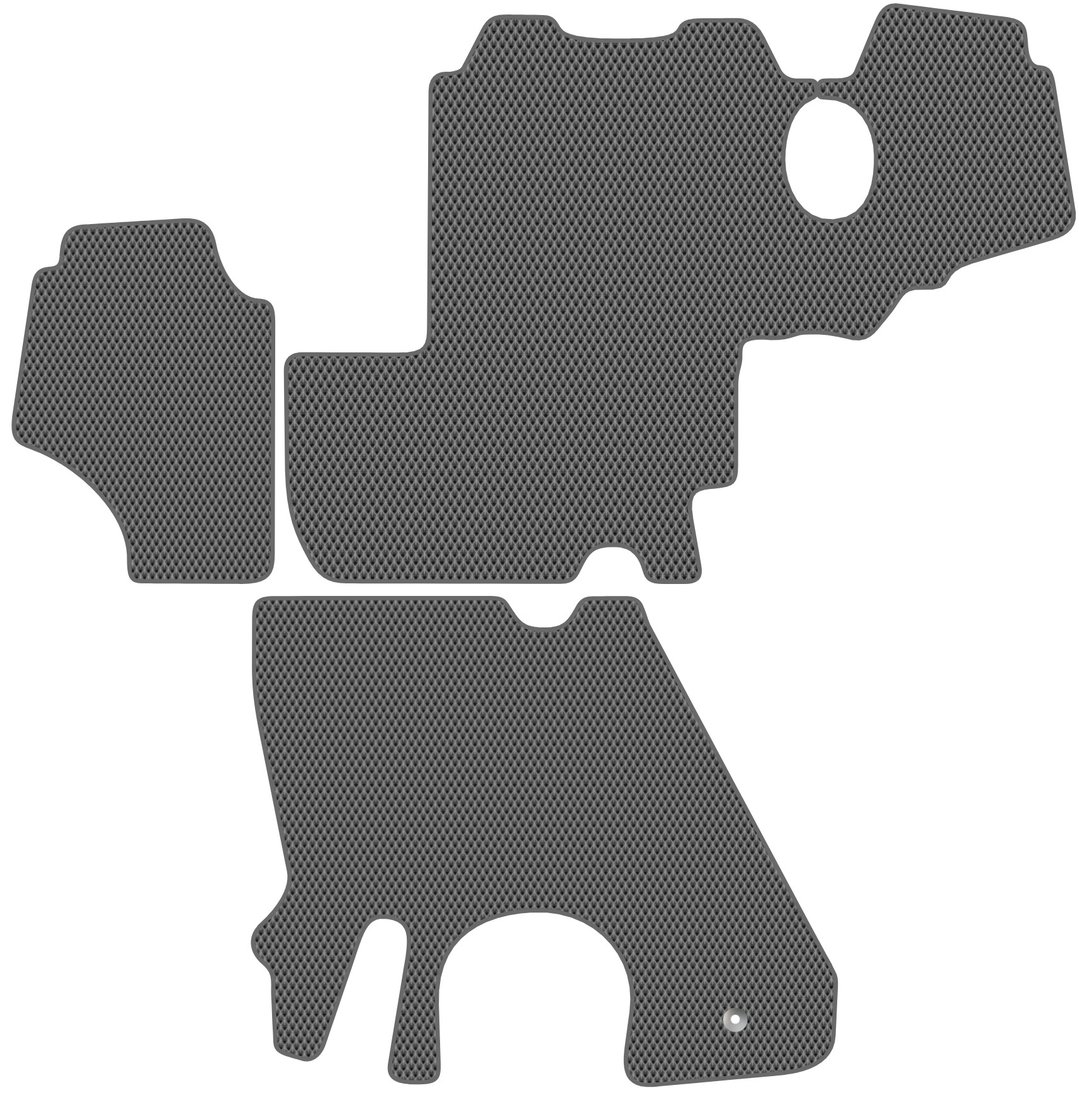 

Комплект ковриков для авто Alicosta JCB 3CX ( Экскаватор-погрузчик / Механика) 2021 - Н.В. (серый, ромб)