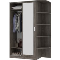 Шкаф-купе Кортекс-мебель Лагуна ШК04-02 (орех элия, правая консоль)