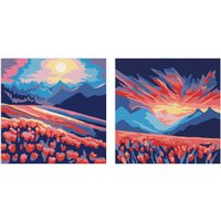 Картина по номерам ФРЕЯ Цветочные поля PNBM-010