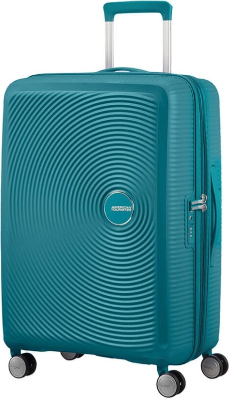 

Чемодан-спиннер American Tourister Soundbox Jade Green 67 см