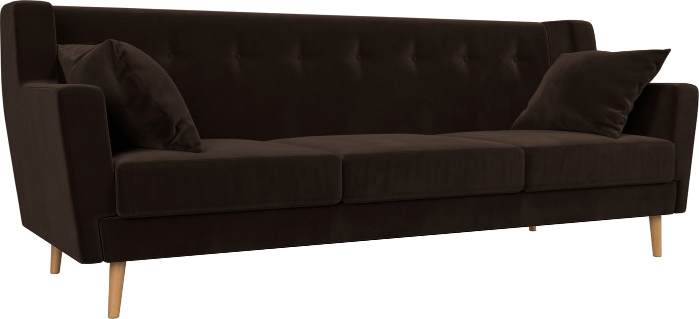 

Диван Mebelico Брайтон 3 109160 (микровельвет, коричневый)