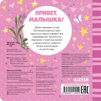 Книга издательства Clever. Книжка-открытка. Привет, малышка!