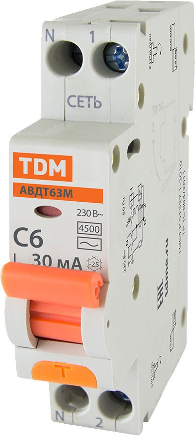 

Дифференциальный автомат TDM Electric SQ0202-0058