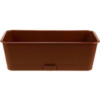 Кашпо 5 Plast Прованс Балконный ящик (9.5 л, терракотовый, с подставкой)