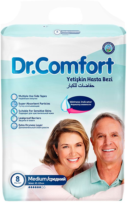 

Трусы-подгузники для взрослых Dr. Comfort Adult Pant Medium (8 шт)