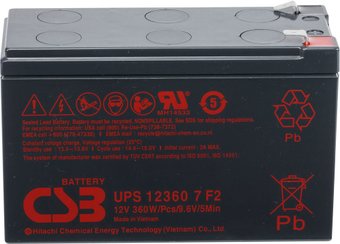 CSB Battery UPS123607 F2 (12В/7.5 А·ч)