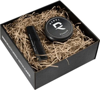 Rebel Barber Shaper & Men`s Comb Total Black