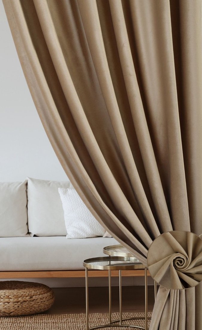 

Комплект штор Soft Lines Бархат 9138-D2 1.8x2.6 м (кофейный, 2 шт)