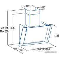 Кухонная вытяжка CATA AG6-A600 XGBK