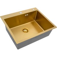 Кухонная мойка ARFEKA Eco AR 600*500 Golden PVD Nano