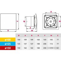 Осевой вентилятор Awenta WES125
