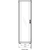 Шкаф телекоммуникационный Lande DYNAmic Basic LN-DB42U6080-BL-F 19" 42U