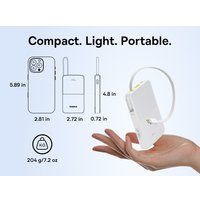 Внешний аккумулятор Baseus EnerFill FC51 Bipow2 Pro Power Bank 10000mAh (белый)