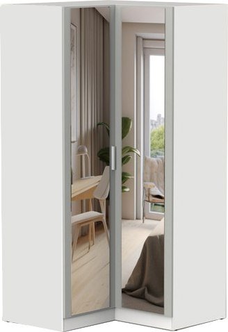 

Шкаф распашной Интермебель Марсель 2 зеркала МР-12 (шиншилла серая)