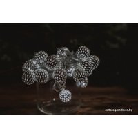Светодиодная гирлянда Огоньки Серебряные шарики 128 20Led 3 м (белый)