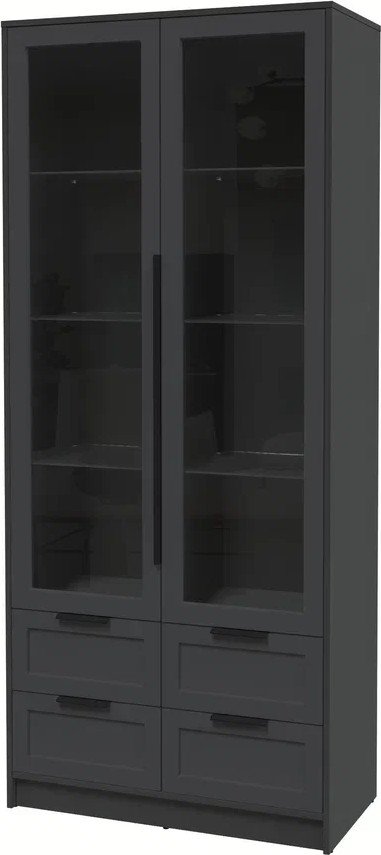 

Шкаф-витрина Интерлиния Концепт Тренд КТ-ШВ2 (антрацит/пепел)