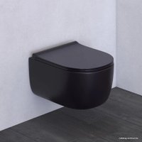 Унитаз подвесной Bocchi V-Tondo Rimless (черный матовый) 1417-004-0129+A0336-004 в Лиде