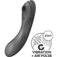 Вакуумный стимулятор клитора Satisfyer Curvy Trinity 4 (черный)