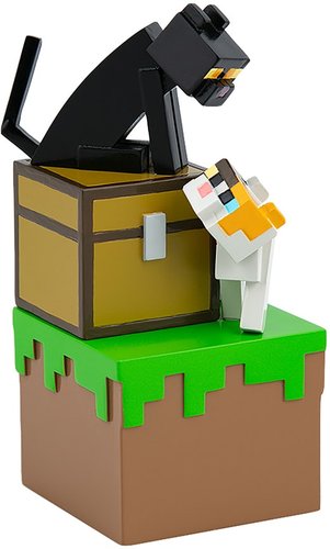 Экшен-фигурка Minecraft Series 3 Adventure Figures: Cats with Chest 08451
