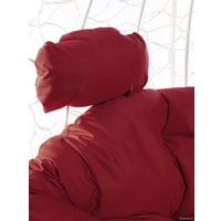 Подвесное кресло M-Group Для двоих 11450102 (белый ротанг/бордовая подушка)