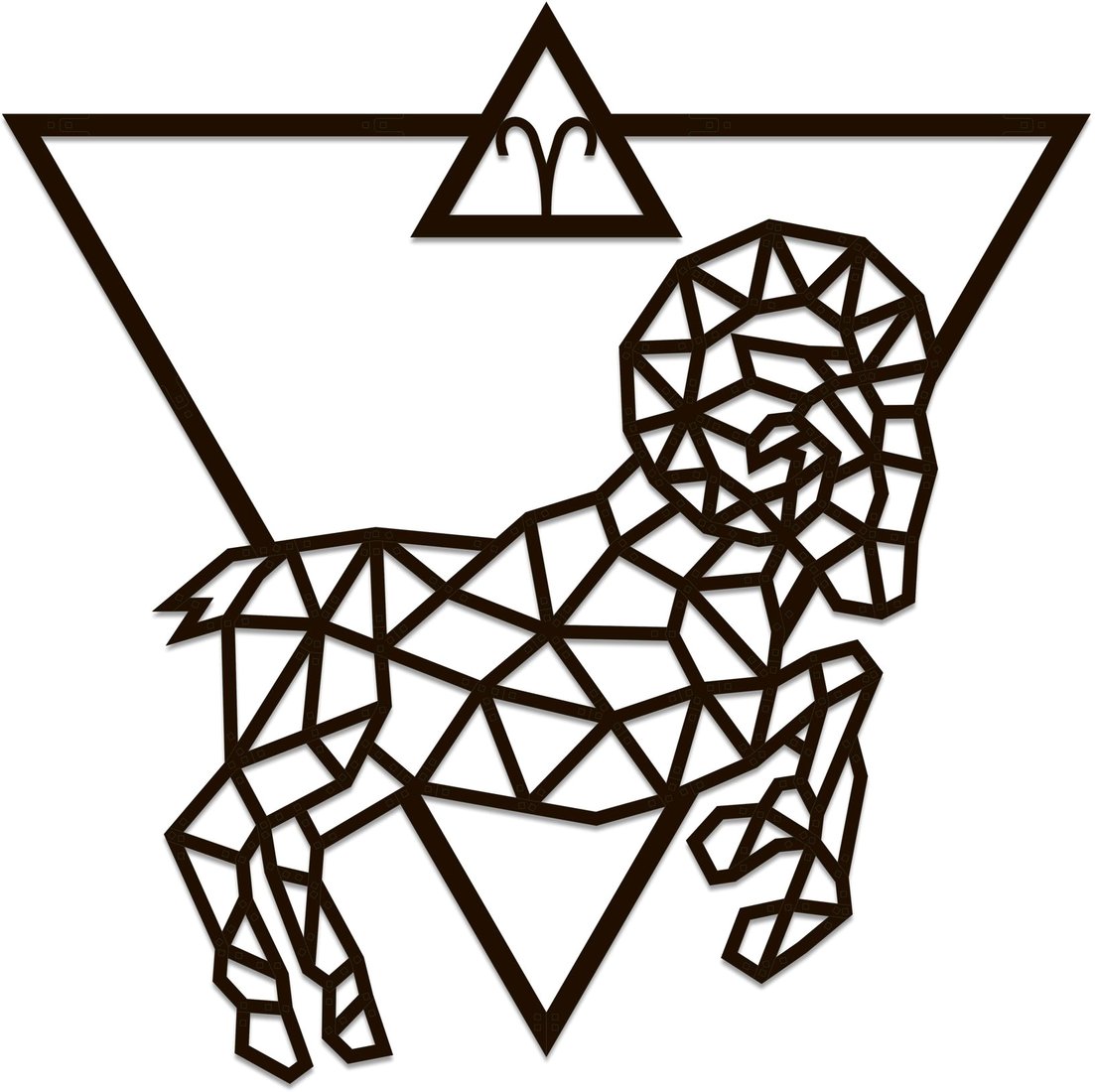 

Настенная фигура Eco-Wood-Art Знак зодиака Овен
