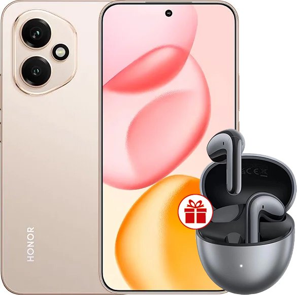 

Телефон HONOR 400 8GB/256GB международная версия (золотистый) и наушники HONOR Choice Earbuds S7 по акции