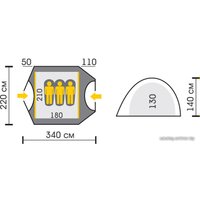 Треккинговая палатка Talberg Bonzer 3