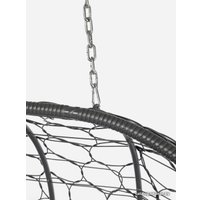 Подвесной диван M-Group Лежебока 11180305 (с серым ротангом/коричневая подушка)