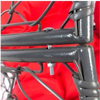 Кресло M-Group Апельсин 11520306 (серый ротанг/красная подушка)